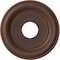 Ekena Millwork Traditional PVC Medallion (Canopies up to 7 1/2"), 13"OD x 3 1/2"ID x 1 1/4"P, Metallic Rust CMP13TRDRU - alternate 1